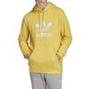 Adidas Originals Trefoil Logo Print Hoodie Men Tops Yellow FM3785