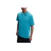 Nike Dry Fit Comfortable Fashionable Soft Versatile Solid Color Short Sleeve T-Shirt Men Tops Blue DV9832-345