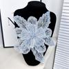 1PC Corsage Multi Layer Polyester Handmade Cloth Sticker Sequin Applique Clothing Fabric Sewing Material