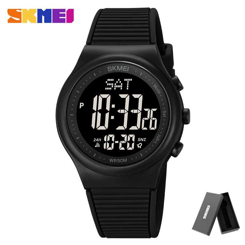 SKMEI 1980 Male reloj hombre Fashion Back Light Digital Sports Watches Clock For Men 5Bar Waterproof Countdown Wristwatches