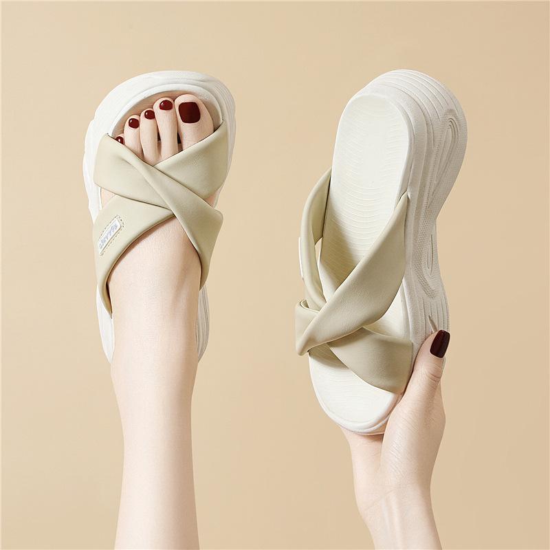 Platform sandals women's new summer trendy sports fashion outerwear casual women's soft-soled Roman beach shoes