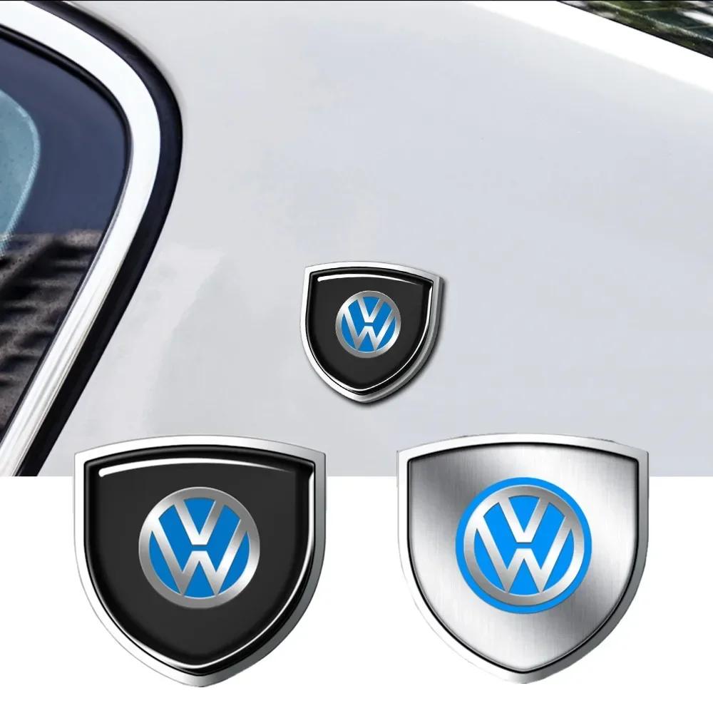 3D Metal Chrome Car Body Decoration Custom Stickers Badge Emblem For Volkswagen Golf 7 5 4 6 Passat B6 Mk4 VW Tiguan Mk7