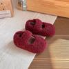 Sapatos Casuais de Inverno Peludos para Crianças com Biqueira Fechada