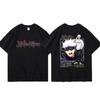 Jujutsu Battle Anime Peripheral Gojo Wu Pure Cotton Cartoon Printed Unisexs and Unisexs Clothing Summer New Short Sleeves