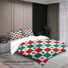 Christmas Style Bedding Set Soft Polyester Duvet Cover Set Quilt Cover With Pillowcase For Bedroom Decor Christmas Gift For Home