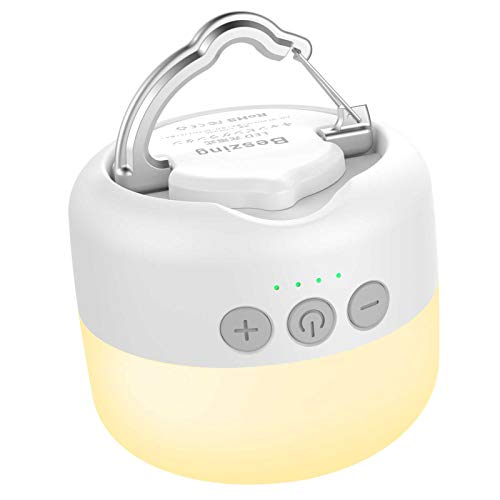 Beszing LED Lantern, with Color and Brightness Memory, 3 Color Switching, Stepless Dimming, Warm White, Natural White, and Daylight White, 5200mAh USB