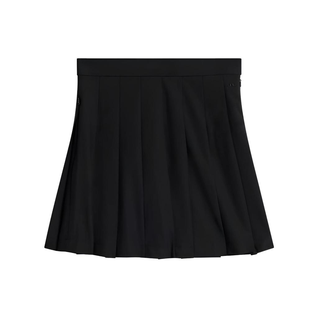 J.Lindeberg Adina Skirt Solid Color Pleated Fitted Short Pleated Casual Skirt Women skirts Black GWSD09154-9999