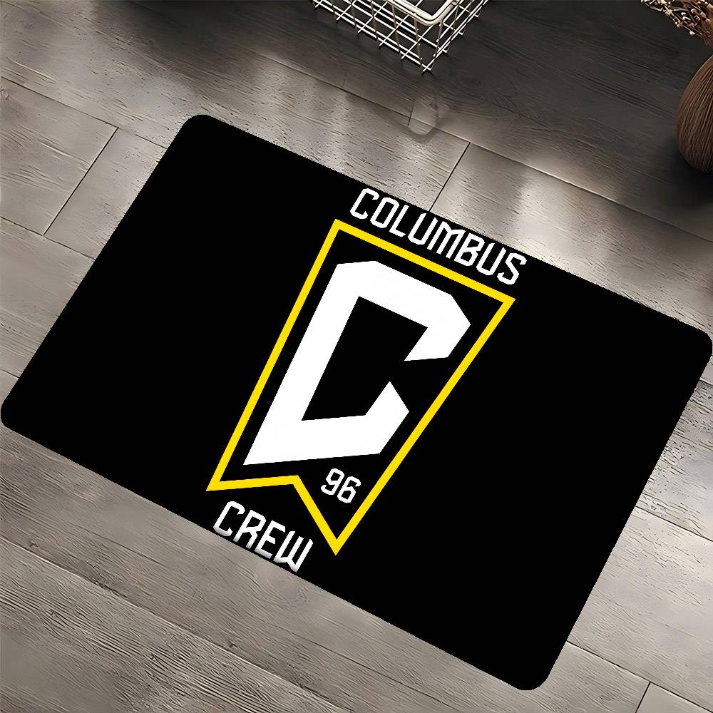 C-Columbus Crew SC Bathroom Mat Anti-slip Absorb Water Long Strip Cushion Bedroon Mat Welcome Doormat