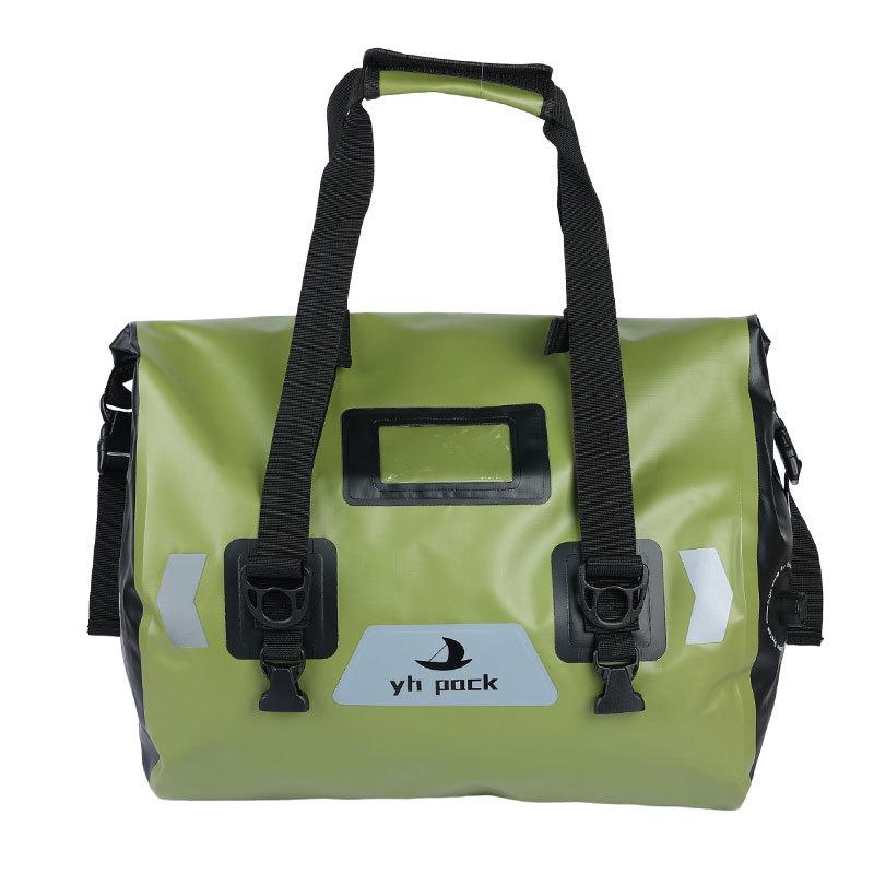 Waterproof PVC Cycling Handbag: Large Capacity Motorcycle Tail Bag 30L