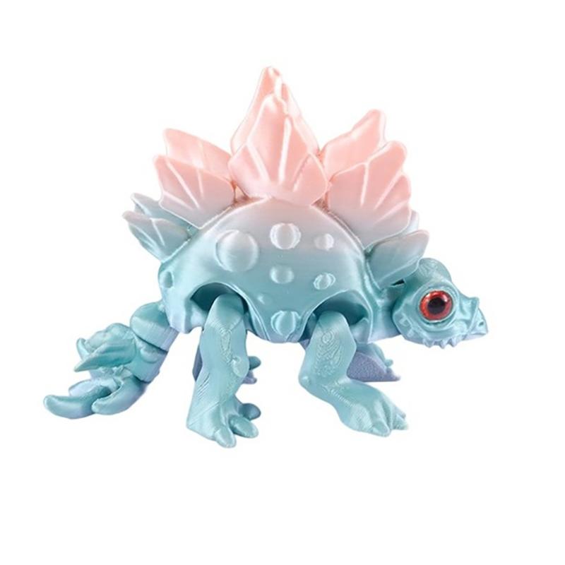 3D Printed Dinosaur Animals Toy Articulated Stegosaurus Mystery  Dinosaur Flexible Toys Flexible Fidget Toy Gift Desk Toy