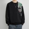 Men's American Retro Embroidered Long-Sleeve Pullover Sweatshirt