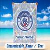 Beach Towel Custom Name Text, Quick Dry Large Towel For Beach HomeManchester City