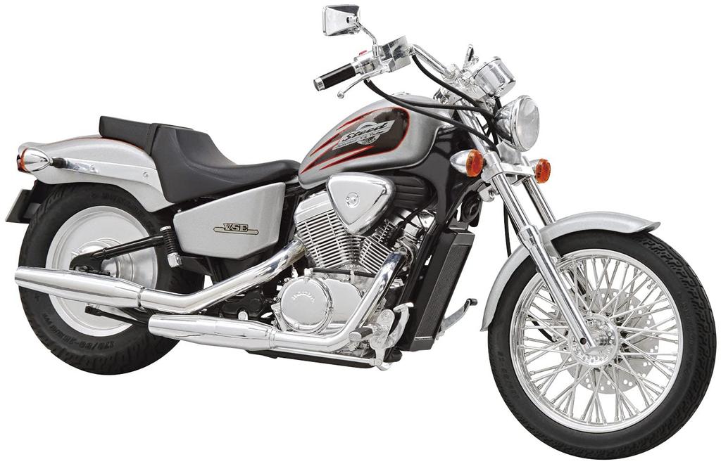 Aoshima Bunka Kyozai The Bike Series 58 Honda NC26 Steed VSE 1996 Plastic Model Kit with Custom Parts Co., Ltd. 1/12 No.