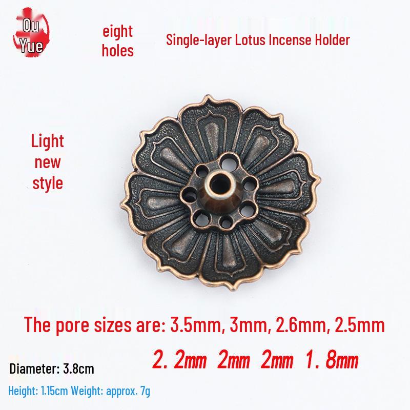 Ouyue Lotus Legierung Räucherstäbchenhalter: Zen Aromatherapie Drahtbrenner