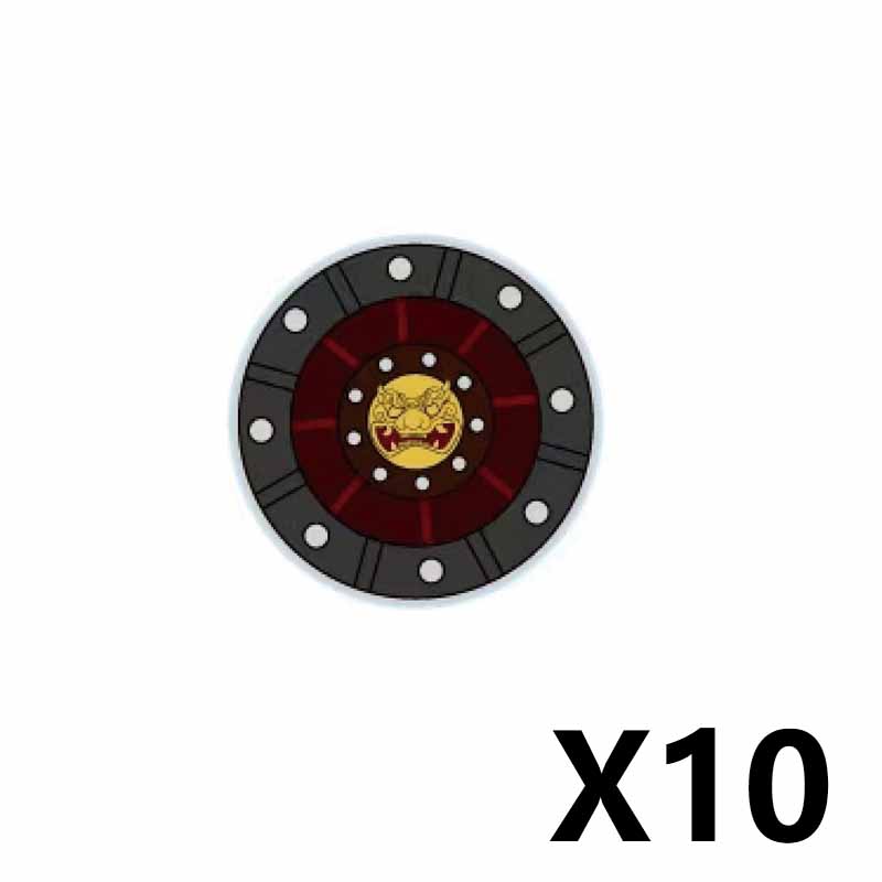 Middle Ages Empire Flag Pole Building Blocks Military Castle Lion Teutonic Knight Soldier Figures Roman Warrior Sheild Brick Toy