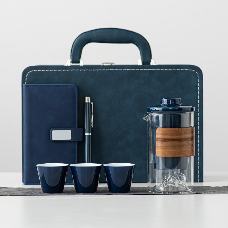 Creative Trend Business Banking Company Festival High-end Gift Set Ceramic Guanshan Tea Set