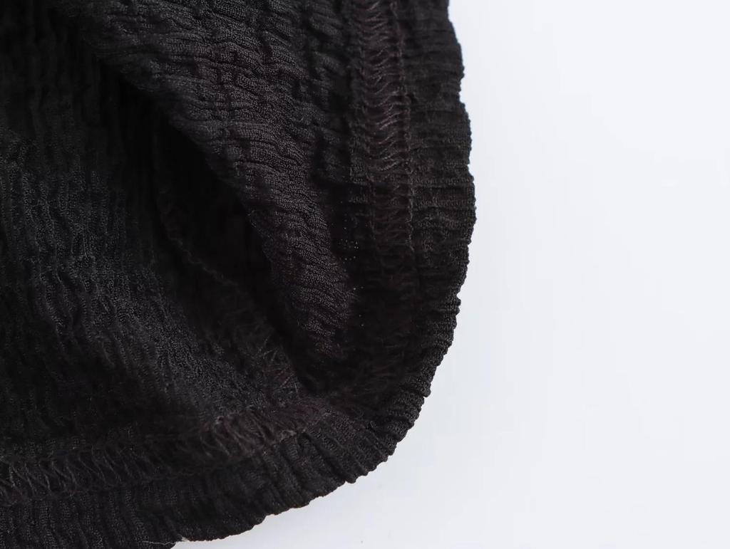 Women's Sleeveless Pleated Vintage Dress - Slim Fit Casual Style