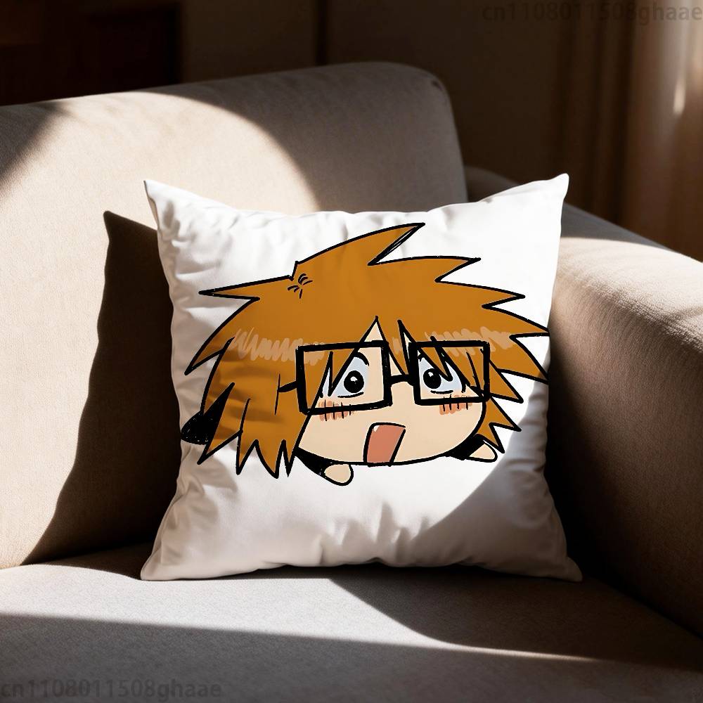 RRanfren Anime Pillow Case Pillow Case Living Room Sofa Cushion Cover Suitable For Home Bedroom Room Decoration