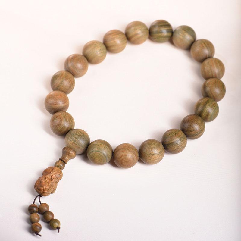 Argentina Agarwood & Green Sandalwood Unisex Prayer Beads Bracelet