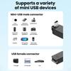 Right Angle Mini USB to USB OTG Adapter USB 2.0 Mini USB Male to USB A Female Converter 90 Degree OTG Adapter for Car MP3 Camera 3