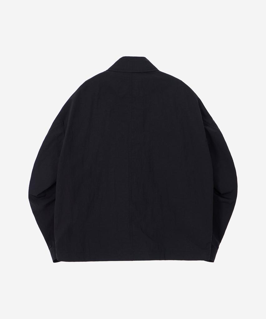 Kalapatthar Nylon Taslan Half Zip-Up Anorak Jacket - Black
