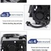 Shaanxi Delong X3000 LED Headlight Kit: Dual Lens, Flowing Turn Signal, Super Bright