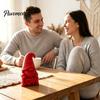 Anniversary Gifts for Couples Faceless Love Gnome Figurine, 3D Printed Valentine's Day Desktop Decor, Modern Minimalist Desk Accessories Romantic