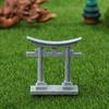 Torii Gate Aquarium Decor Miniature Ornamenttank Garden Shrine Shinto Landscape Sandstone Micro Decoration Simulation