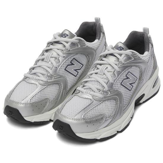 New Balance 530 Grigio Materia Argento Metallizzato Sneakers Unisex MR530LG