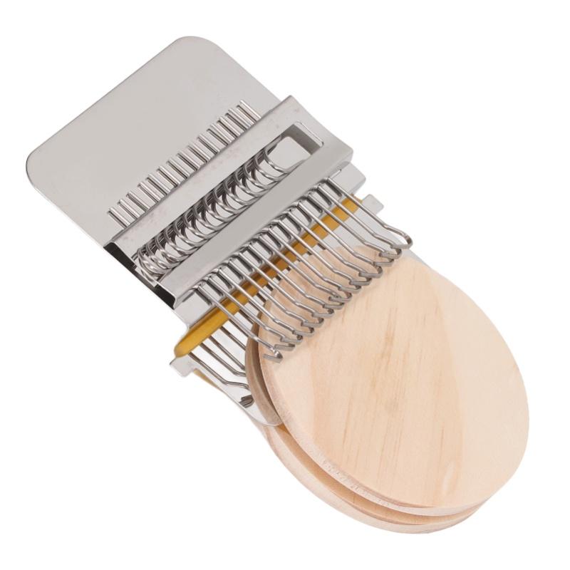 Darning Loom Weave Tool Small Weaving Loom Kit With 14 Hooks 1 Needle For Hand Knitting DIY Crafts