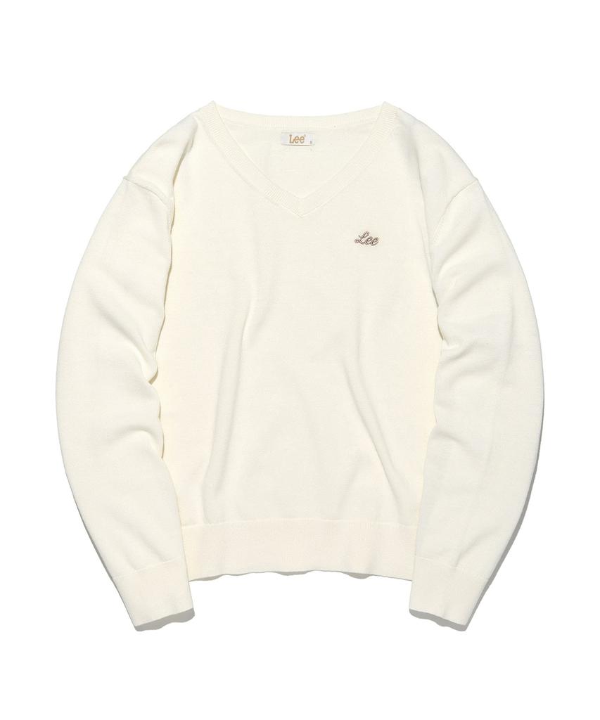 LEE Women'S V-Neck Knit Ivory