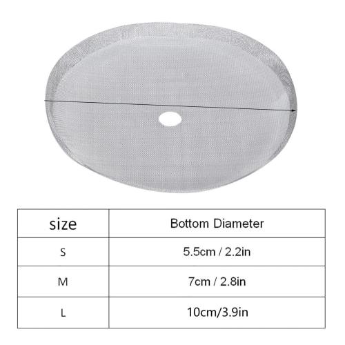 Zerodis. 5-Pack Universal Replacement French Press Filters for Coffee, Manual Coffee, Medium Size (800ml)