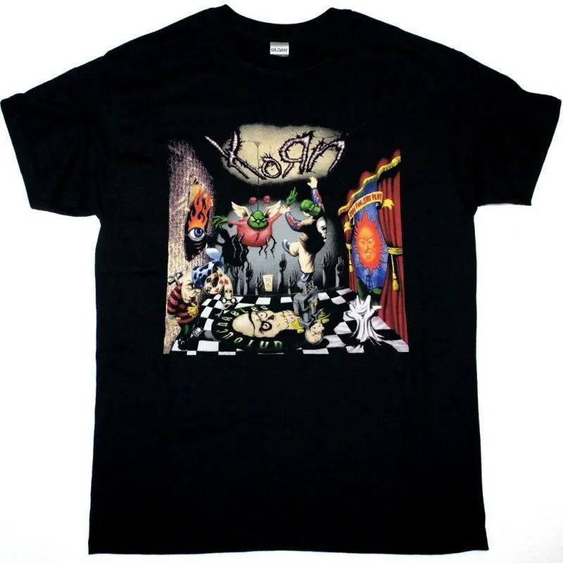 Unisex Short Sleeve Crew Neck Cotton T Shirt Korn Band XXL