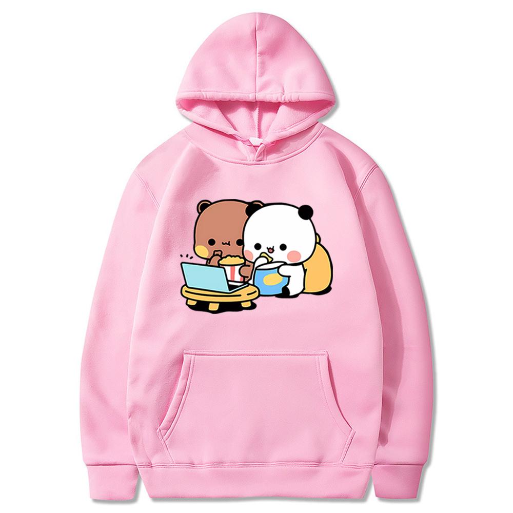 Cartoon Panda Bear Bubu Dudu Hoodie Women Men Couple Printed Hooded Sweatshirt Fall Winter Long Sleeves Hooded