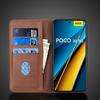 Magnetic Attraction Leather Case for Xiaomi POCOPHONE POCO X6 5G Holster Flip Cover Case Wallet Phone Bags Fundas Coque