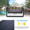 Solar Sensor Wall Lights, 97 LEDs Waterproof Solar Powered PIR Motion Sensor Energy Saving Night Lights for Garden, Fence, Patio, Driveway