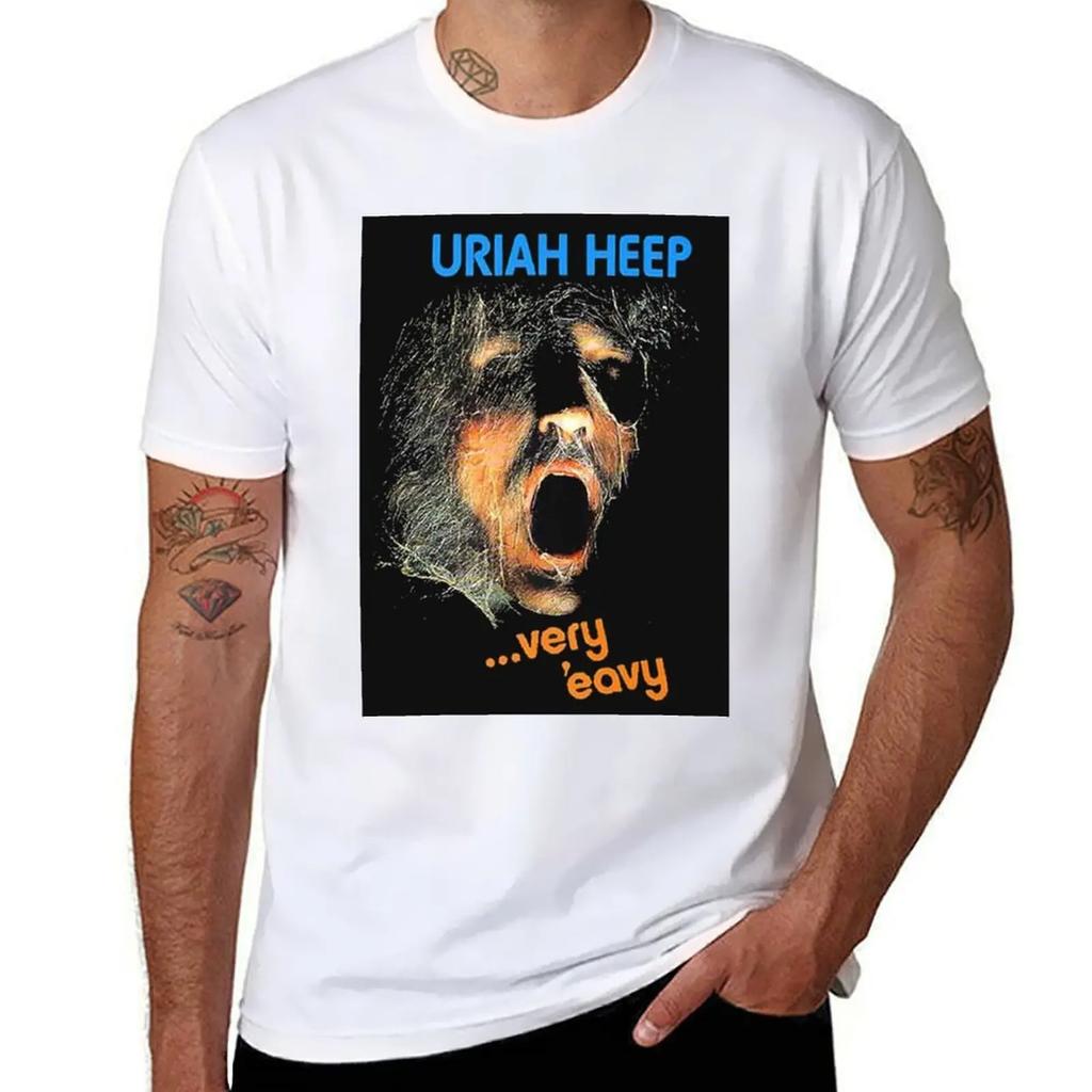 Bestes neues Uriah Heep T-Shirt Sommerkleidung Herren-T-Shirt Oversize-T-Shirt Herren