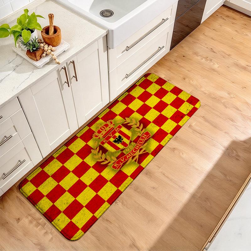 Kv Mechelen Flannel Kitchen Mat Christmas Soft Area Rug Non Slip Floor Carpet Home Decoration