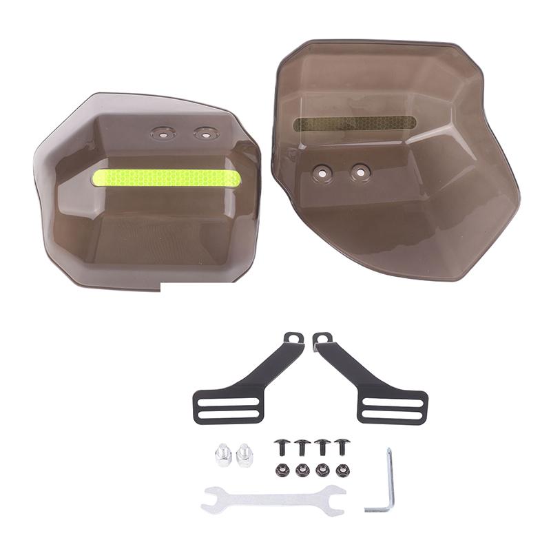 1 Set Wind Rain And Sun Protection Easy To Install Hand Guard For Scooter Motorcycle Atv With Night Reflective Strip