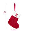 Christmas Knitted Stocking With Snowflake Pattern Holiday Home Decoration Gift Ornament For Xmas Tree