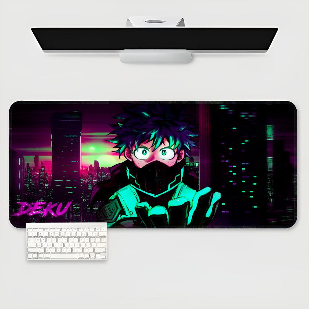 Izuku Midoriya Podložka pod myš Herní podložka pod klávesnici pro e-sportovce XXL Velká Podložka na stůl pro počítač a notebook Protiskluzová Podložka pod klávesnici Herní počítač CS lol