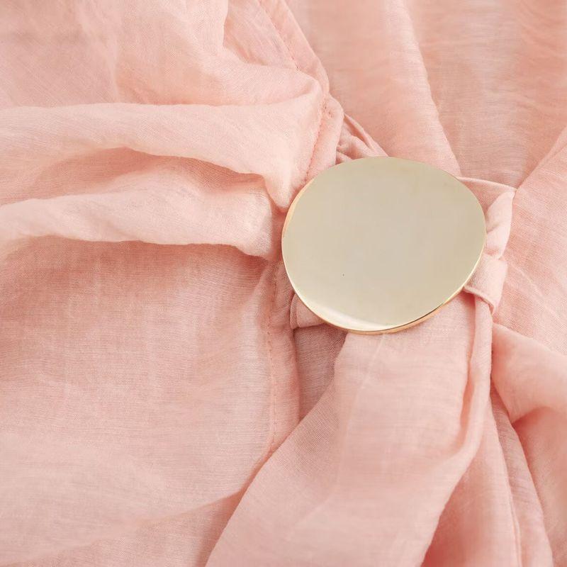 Kaslead New Arrival Women's Fashion Style Fashion Double Breasted Fashion Long Sleeve Lapel Shirt 5029054