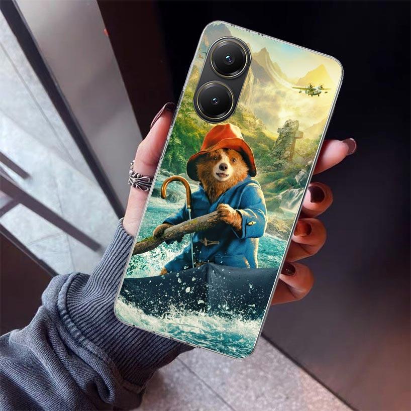 Cute P-PaddingtonS Bear Phone Case For Xiaomi Poco X5 X6 X7 Pro F7 Ultra M7 Redmi 15C 15 13C 13 12C 12 10 10C 10A 9 9C 9T 9A Cov
