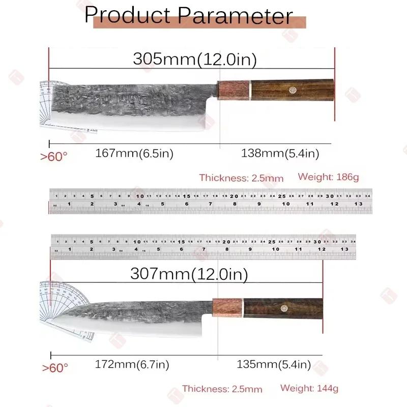 Handmade Forged Kitchen Knife Japanese Chef Santoku Knife Fruit Cutting Utility Knife Ideal for Cooking Knife and Accessories