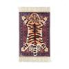 Persian Style Hand-Knotted Floor Mat With Tassels Retro Ethnic Geometric Printed Area Rugs Kitchen Bedroom Bath Non-Slip Carpet