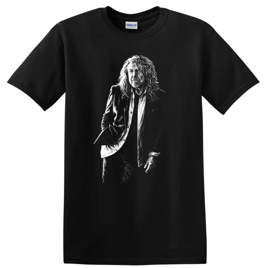 T-shirt Robert Plant Légendes du Rock Silhouette Hommage Fan de Musique Tee