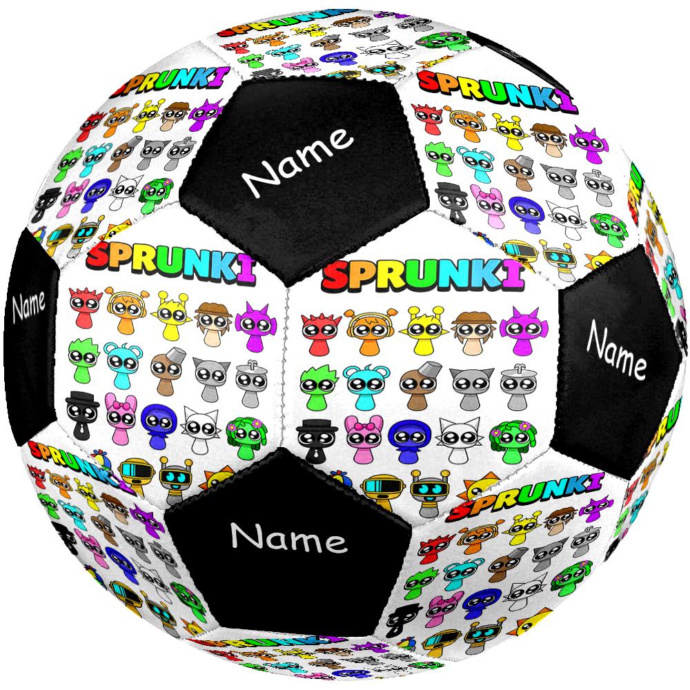 Custom Name Sprunki Theme Size 5 Soccer Ball, Suitable for Both Indoor and Outdoor Matches, a Gift Suitable for Everyone.