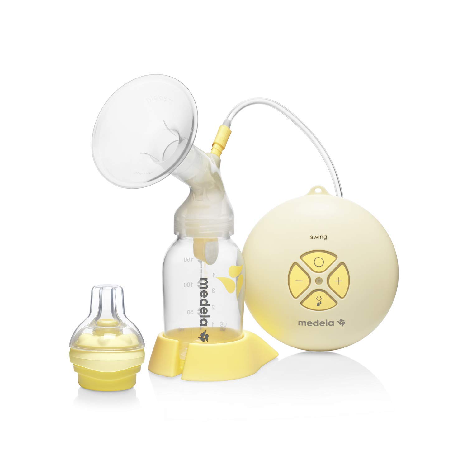 

Medela Электрический молокоотсос Swing Одинарный Компактный и легкий Простой в управлении с 4 кнопками Поддерживает грудное вскармливание (Электрический насос)
