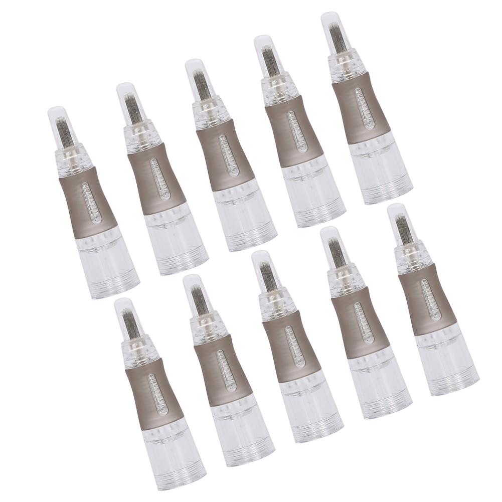 10 szt. Jednorazowe Igły do Tatuażu Brwi Microblading Makijaż Półtrwały Igły Kartridżowe(U11(1) )