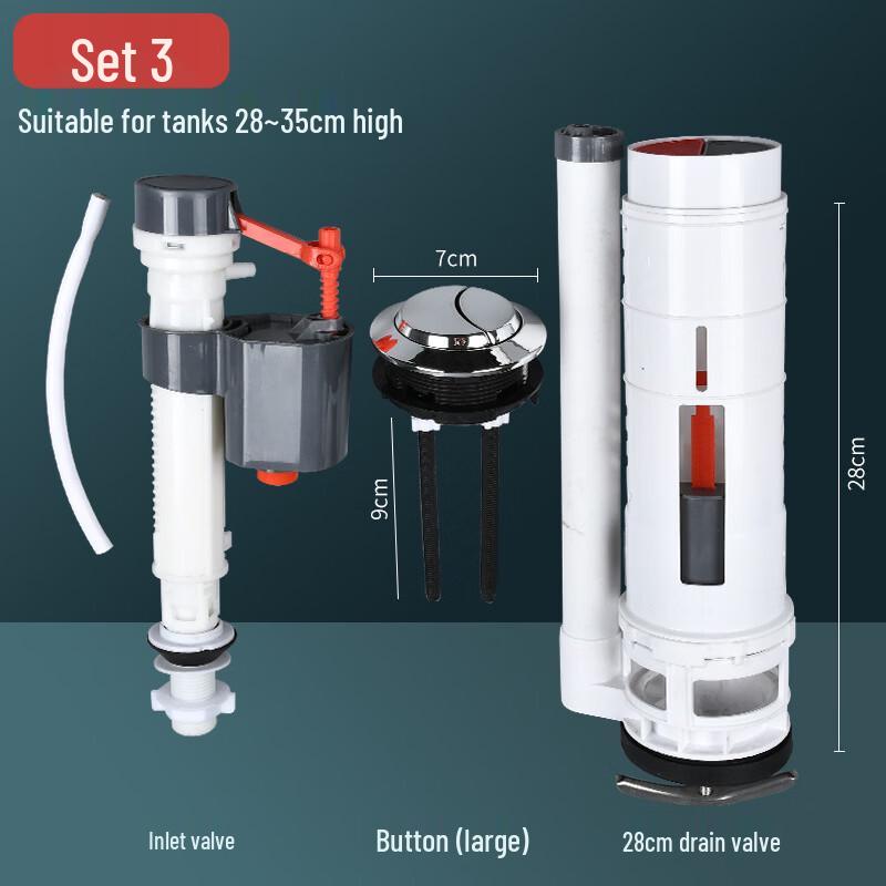 Toilet Tank Inlet & Drain Valve Kit
